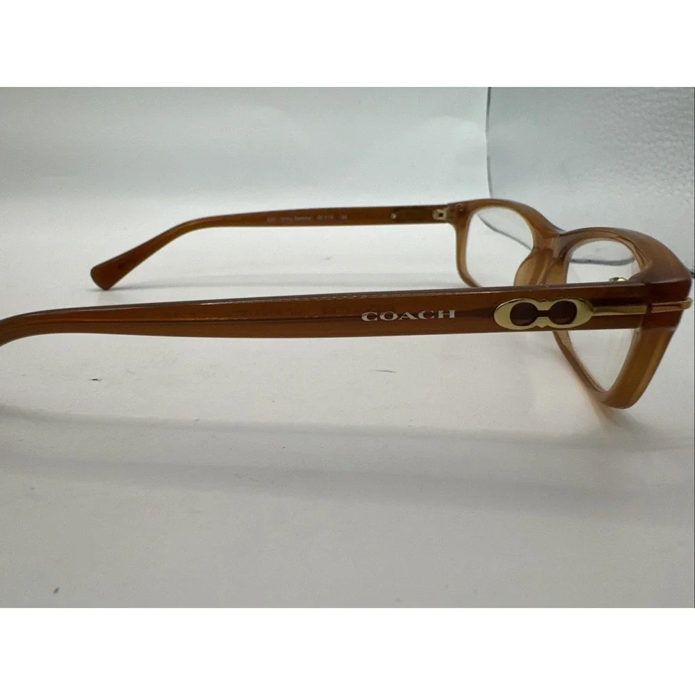 NEW COACH HC 6054 5251 BROWN GOLD AUTHENTIC FRAMES EYEGLASSES 52-16